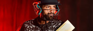 Cricketer in helmet with bat