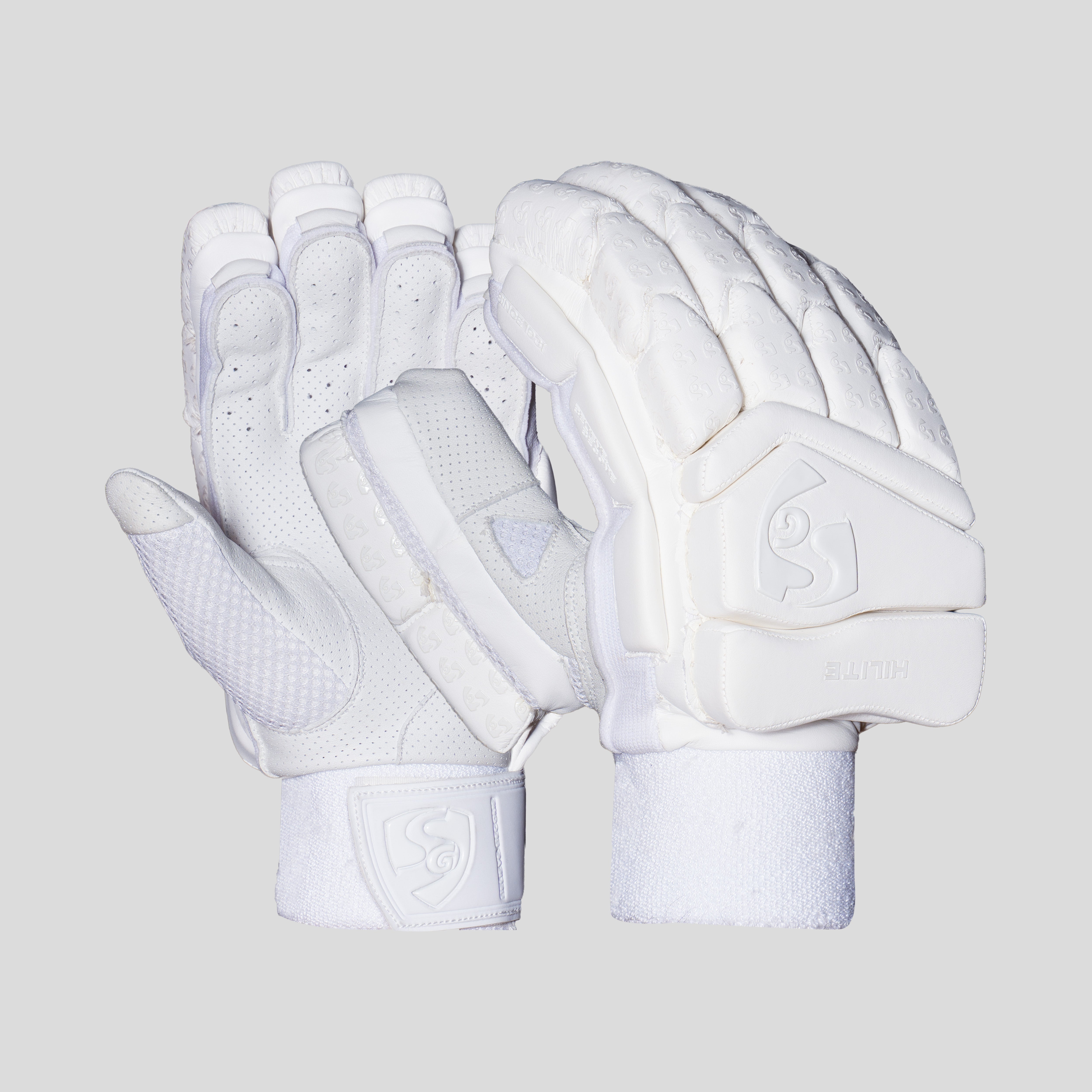 SG Hilite White Batting Gloves