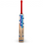 AKS CRICKET MRF Power 400 English willow cricket bat with a red handle grip and blue and silver branding decals.