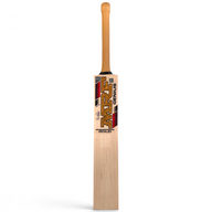 AKS CRICKET MRF Genius Gold English willow cricket bat with gold decals and oval cane handle