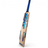 AKS CRICKET MRF Muscle English willow cricket bat with blue decals and a blue handle grip on a white background.