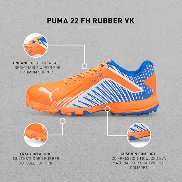 Puma Mens 22 Fh Rubber Vk Cricket Shoe