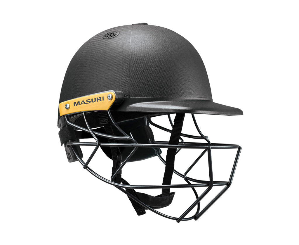 Masuri C Line Steel Cricket Helmet - Senior Black
