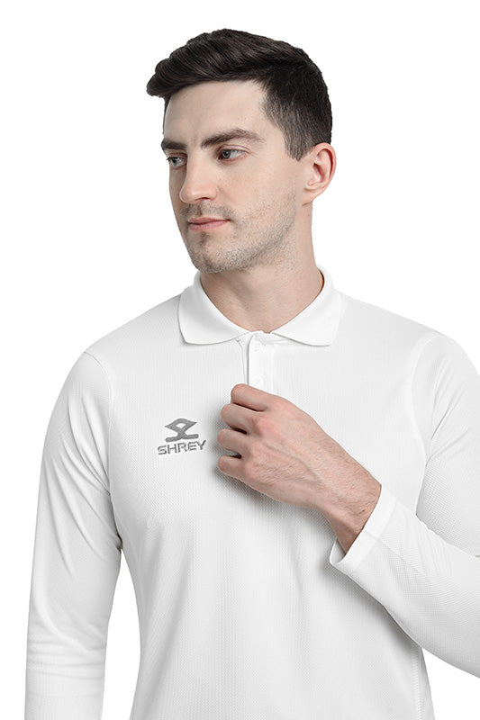 Shrey Match Long Sleeve Shirt White