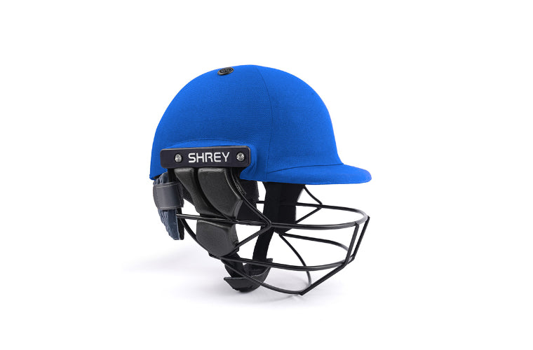 Shrey Armor 2.0 Steel Cricket Helmet with Neck Guard - Royal Blue