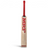 AKS CRICKET MRF Genius Legacy English willow cricket bat with red grip and bold red branding on a natural wood blade