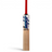 AKS CRICKET MRF Power 400 English willow cricket bat with a red handle grip and blue branding on the blade.