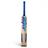 AKS CRICKET MRF Muscle English willow cricket bat with blue and silver decals and a blue handle grip