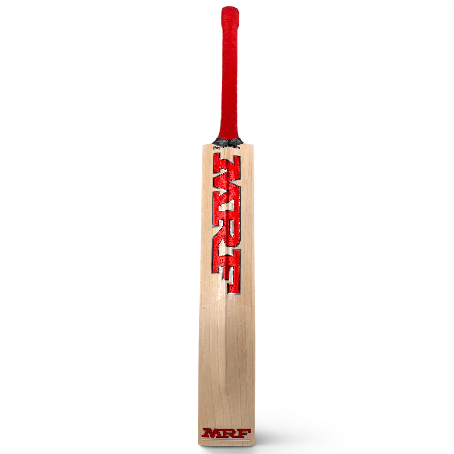 AKS CRICKET MRF Prince Limited Edition English Willow cricket bat with red grip and bold red branding on the blade