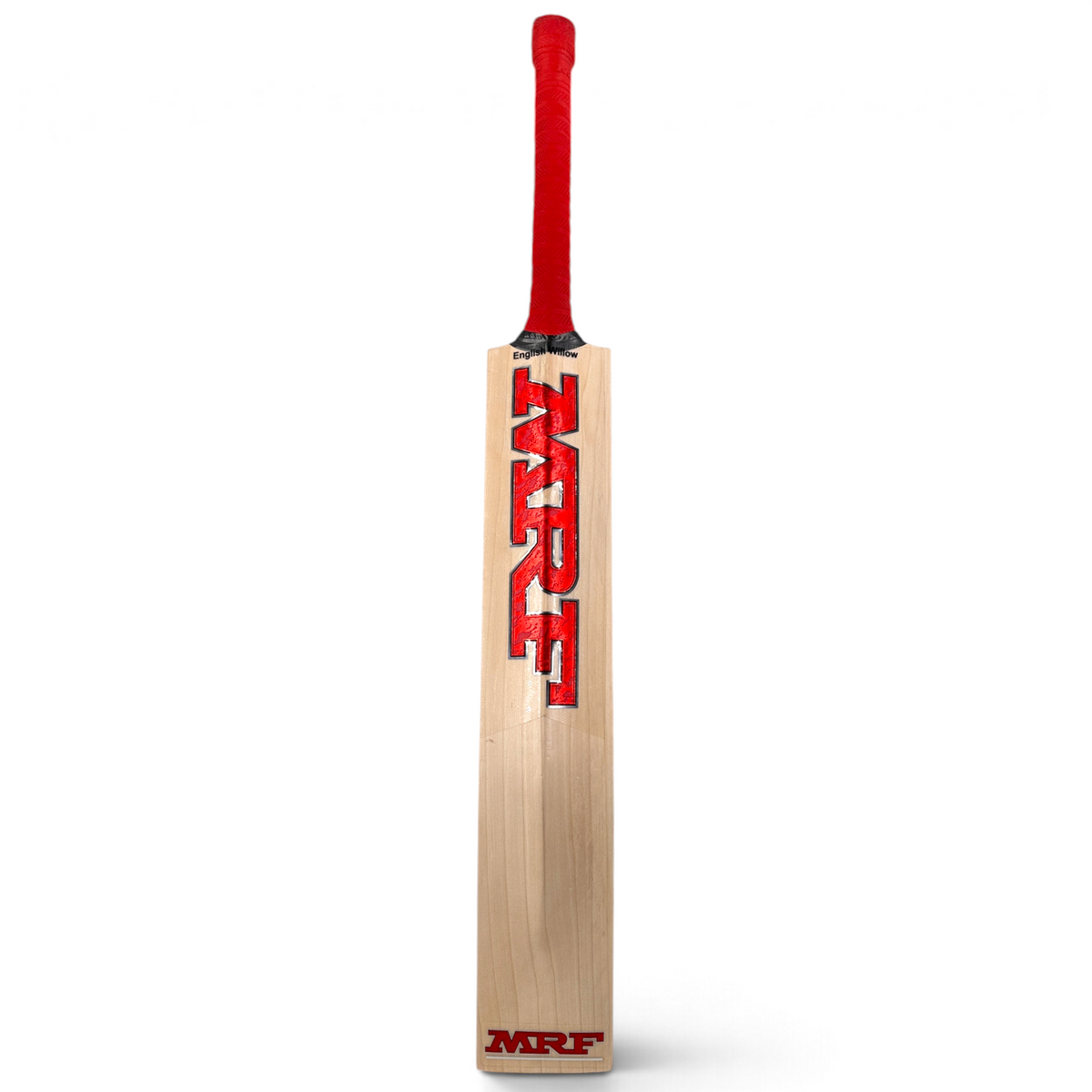 AKS CRICKET MRF Prince Limited Edition English Willow cricket bat with red grip and bold red branding on the blade