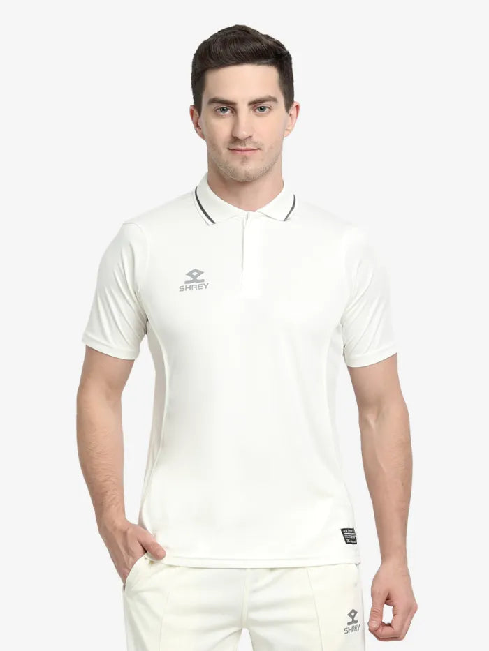 Shrey Premium Short Sleeve Shirt Cream