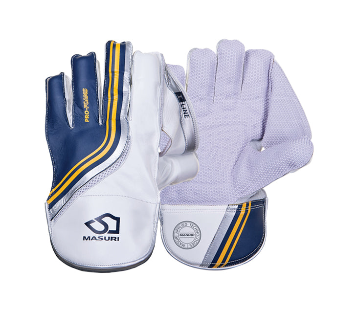 Masuri T Line Wicket Keeping Gloves - Senior White