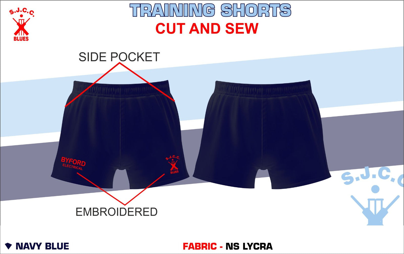 SJCC  Training Shorts Juniors