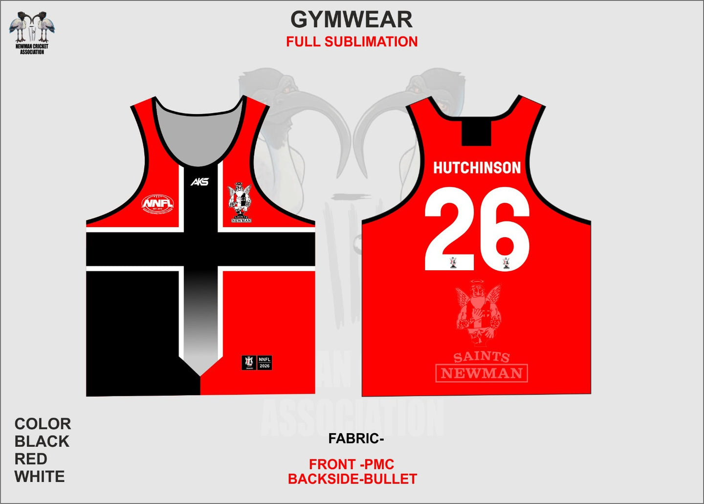 Gym Singlet — Red