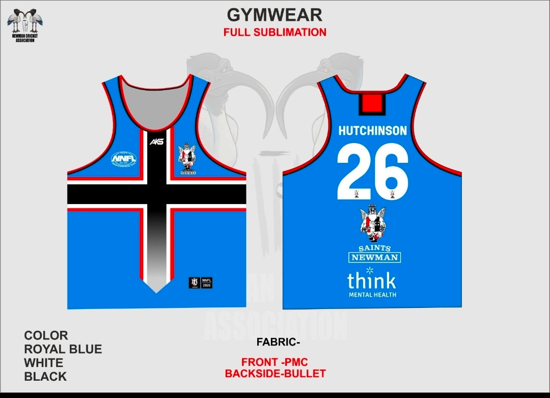 Gym Singlet — Royal Blue