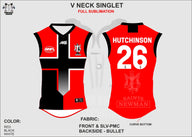 V-Neck Singlet Red