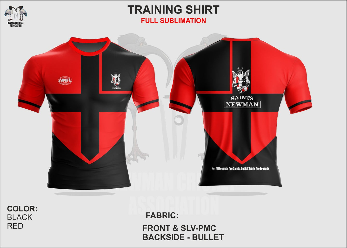 Training Shirt Cross Design