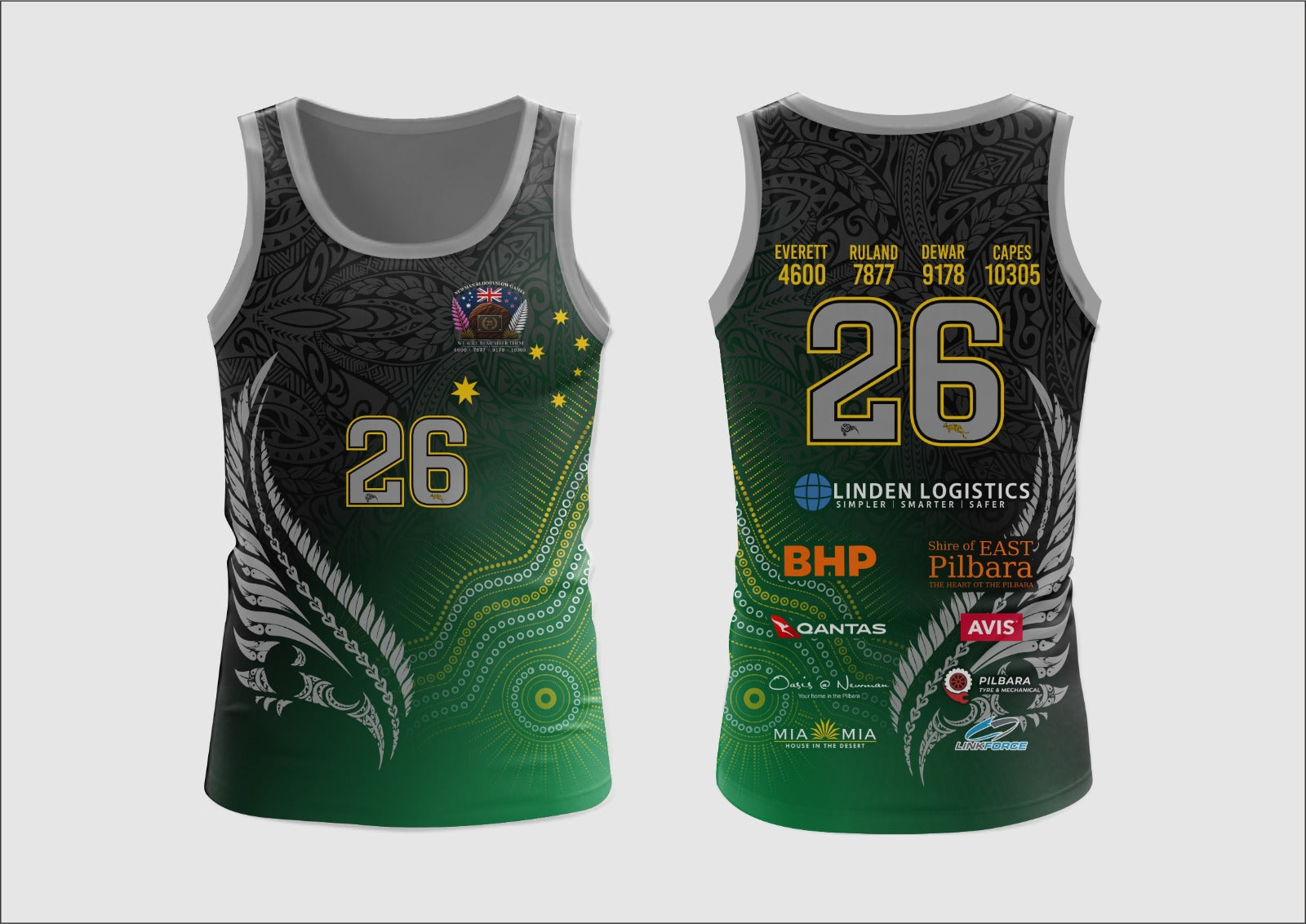 Green Singlet Kids — Newman Bloody Slow Games