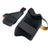 AKS CRICKET professional black cricket thigh guard set with adjustable straps and impact-resistant padding