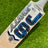 Jonty HS 100 cricket bat made from Grade 2 English willow with blue and silver geometric graphics