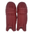 AKS CRICKET Legend maroon batting pads with three-bolster face and moulded knee roll for youth and small men