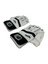 AKS CRICKET New Balance 12i wicket keeping gloves in white and black leather with octopus rubber palm grip