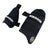 AKS CRICKET professional black thigh guard set with impact-resistant padding and holographic branding straps