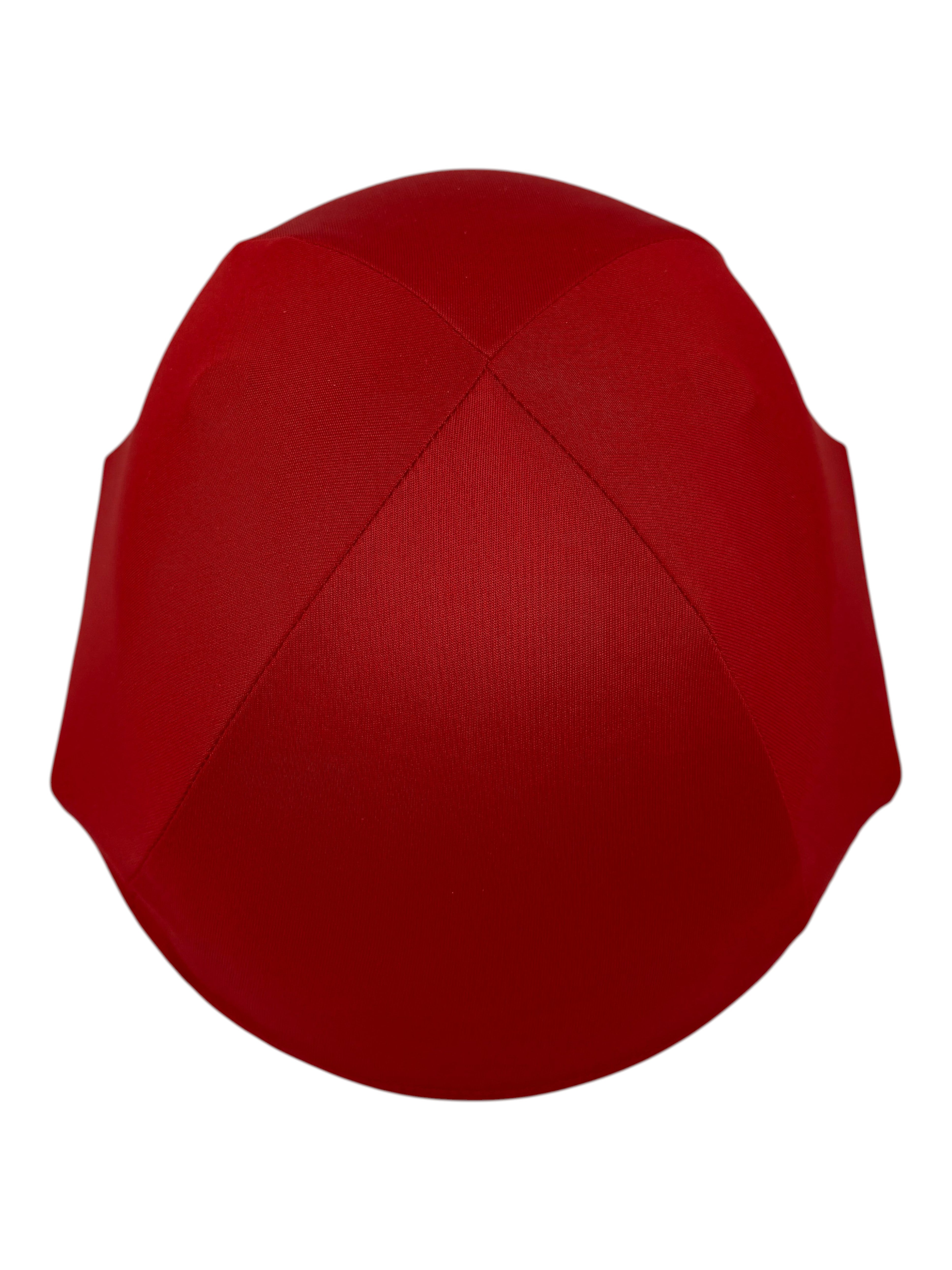 AKS CRICKET Perth Cricket Club red helmet cover in a durable fabric, one size fits all design.
