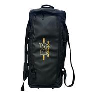 AKS CRICKET Robinson RS Signature black cricket bag with three wheels and a separate boot compartment