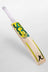 SCC SWITCH Rush Gold 675 junior English willow cricket bat with yellow and teal graphics
