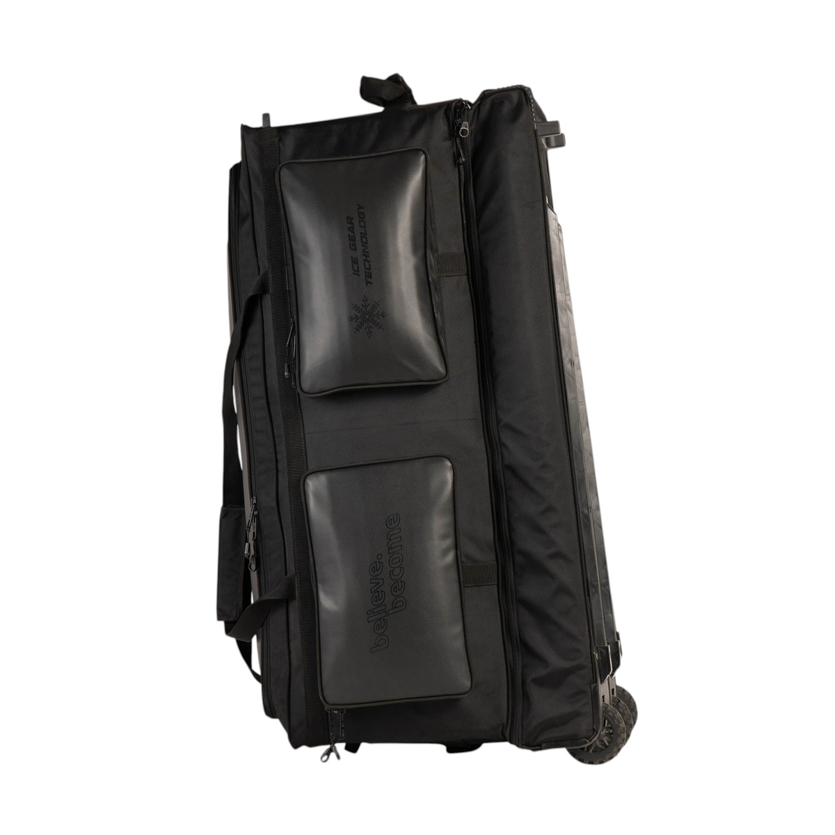 AKS CRICKET SG KLR Trunk black cricket kit bag with multiple compartments and durable leatherette construction