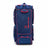AKS CRICKET Signature duffle bag in navy blue and red with multiple compartments and reinforced carry handles
