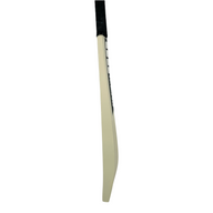 AKS CRICKET SS Middler cricket bat side profile showing the willow wood grain and black handle grip
