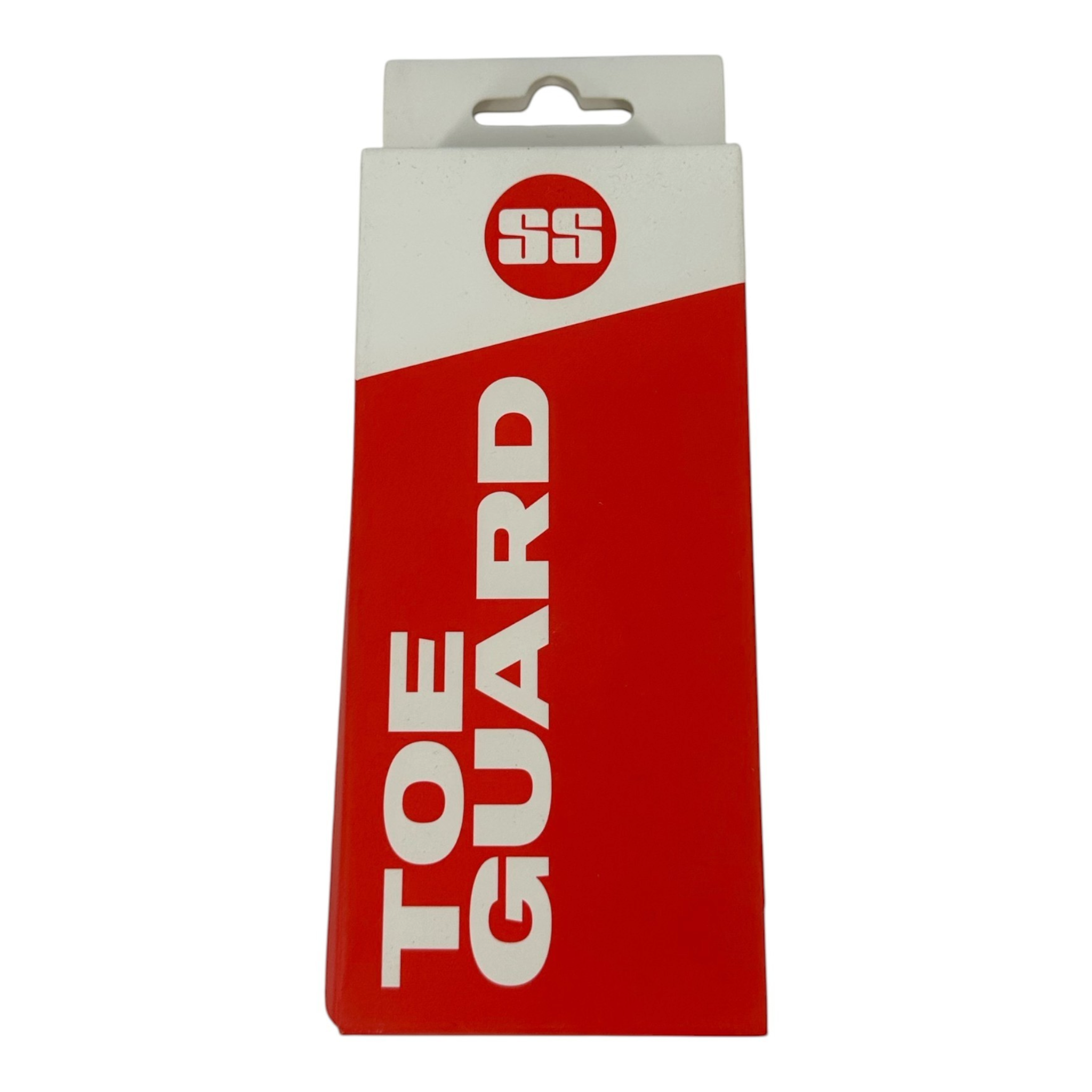 AKS CRICKET SS Toe Guard Set packaging for cricket bat maintenance including adhesive and sandpaper