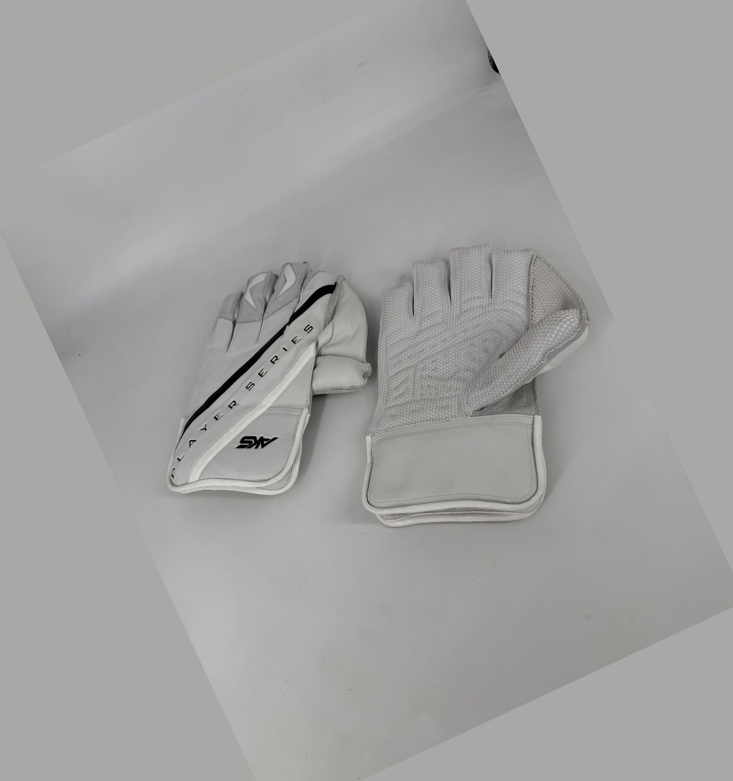AKS Player Series Wicket Keeping Gloves palm and back
