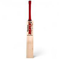 AKS CRICKET MRF Genius Run Machine English willow cricket bat with a red handle grip and full profile design