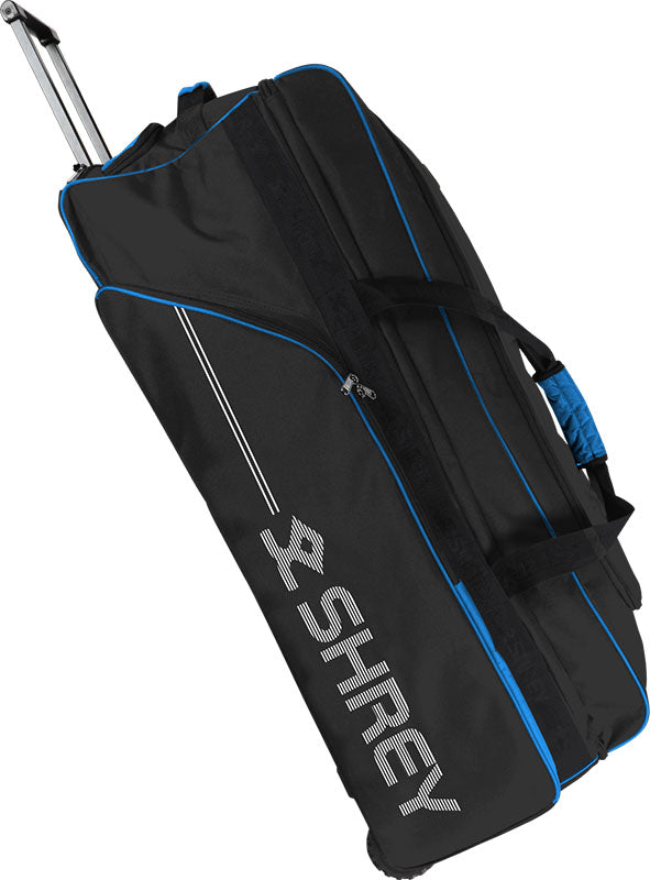 SHREY PERFORMANCE WHEELIE BAG BLACK / ELECTRIC BLUE