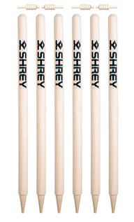 Shrey Heritage wooden cricket stump set of 6 side view