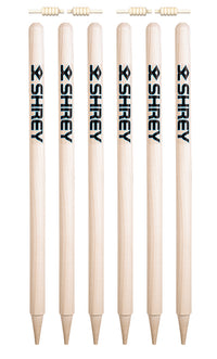 Shrey Heritage wooden cricket stump set of 6 side view