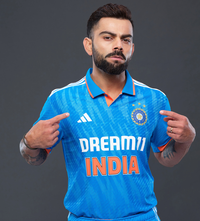 Adidas India ODI cricket jersey front view