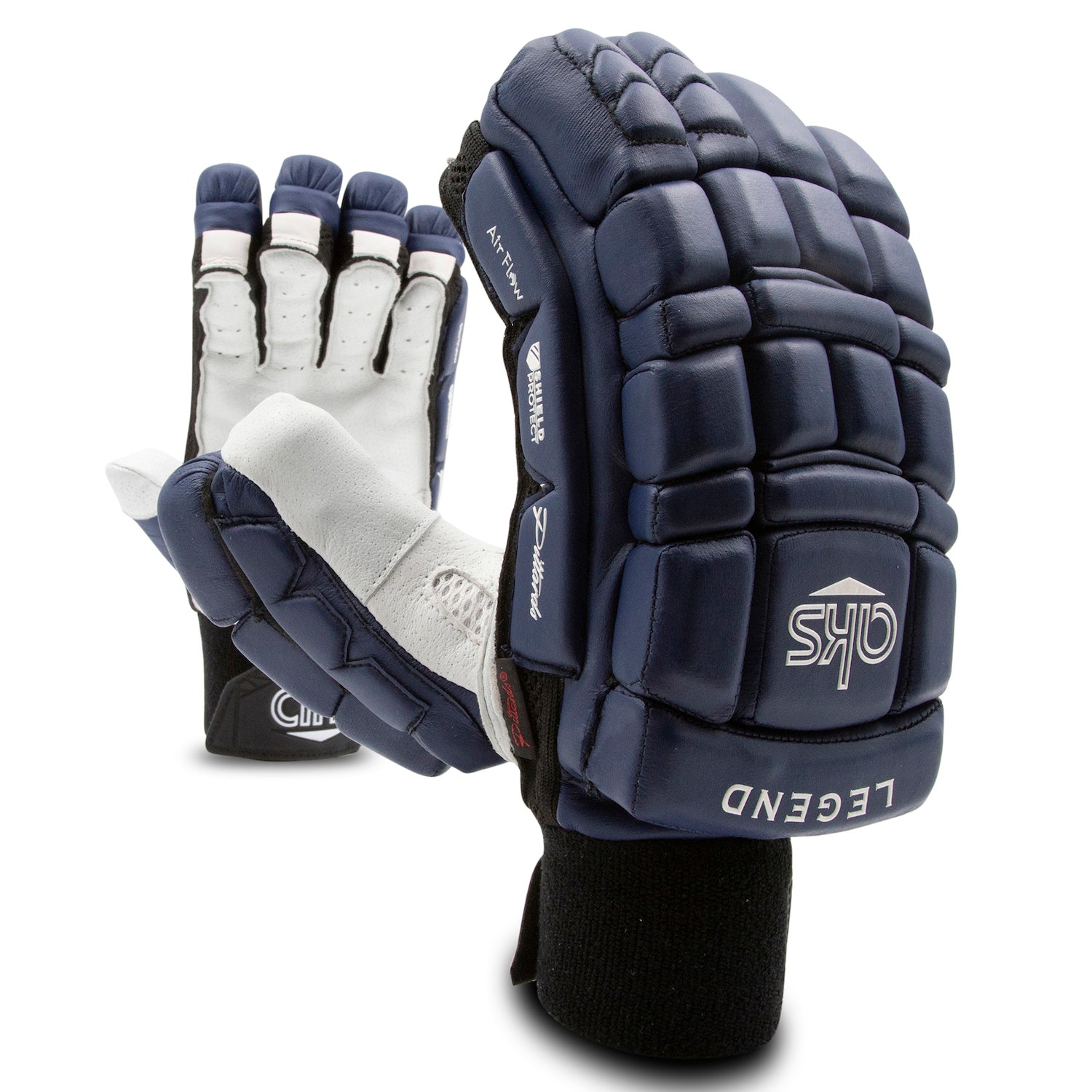 AKS LEGEND BATTING GLOVES NAVY BLUE