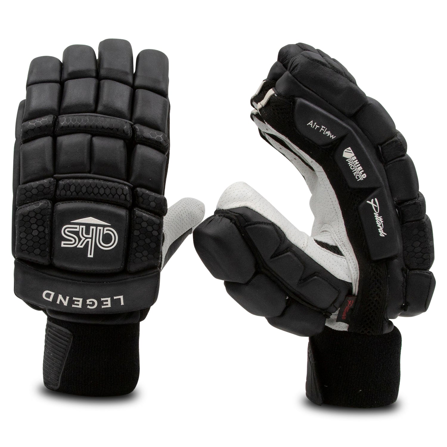 AKS LEGEND BATTING GLOVES BLACK