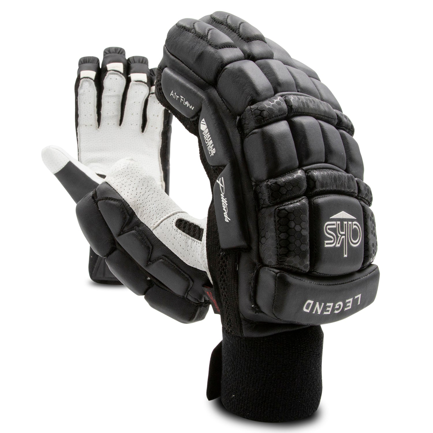 AKS LEGEND BATTING GLOVES BLACK