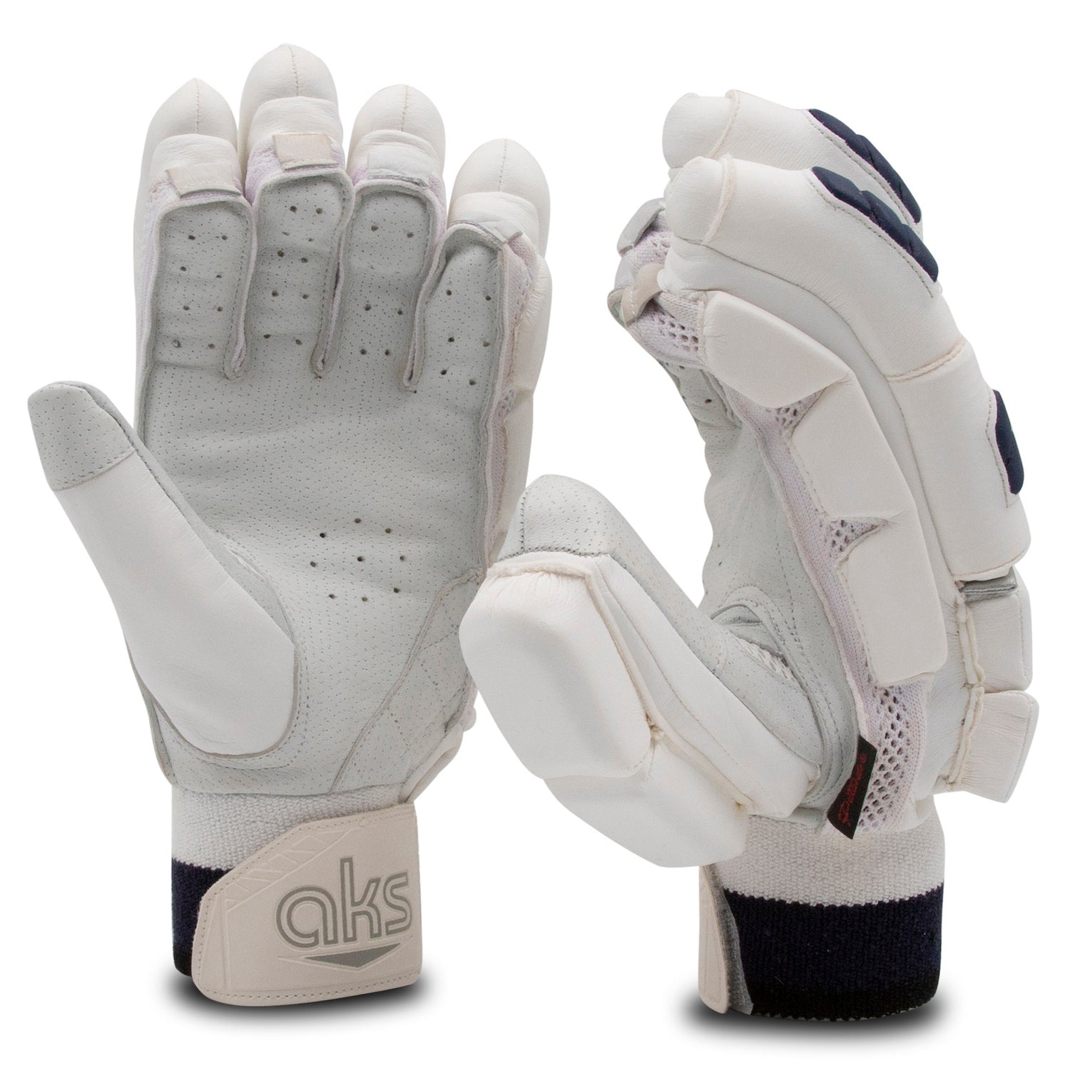 AKS PRO PLAYERS BATTING GLOVES WHITE