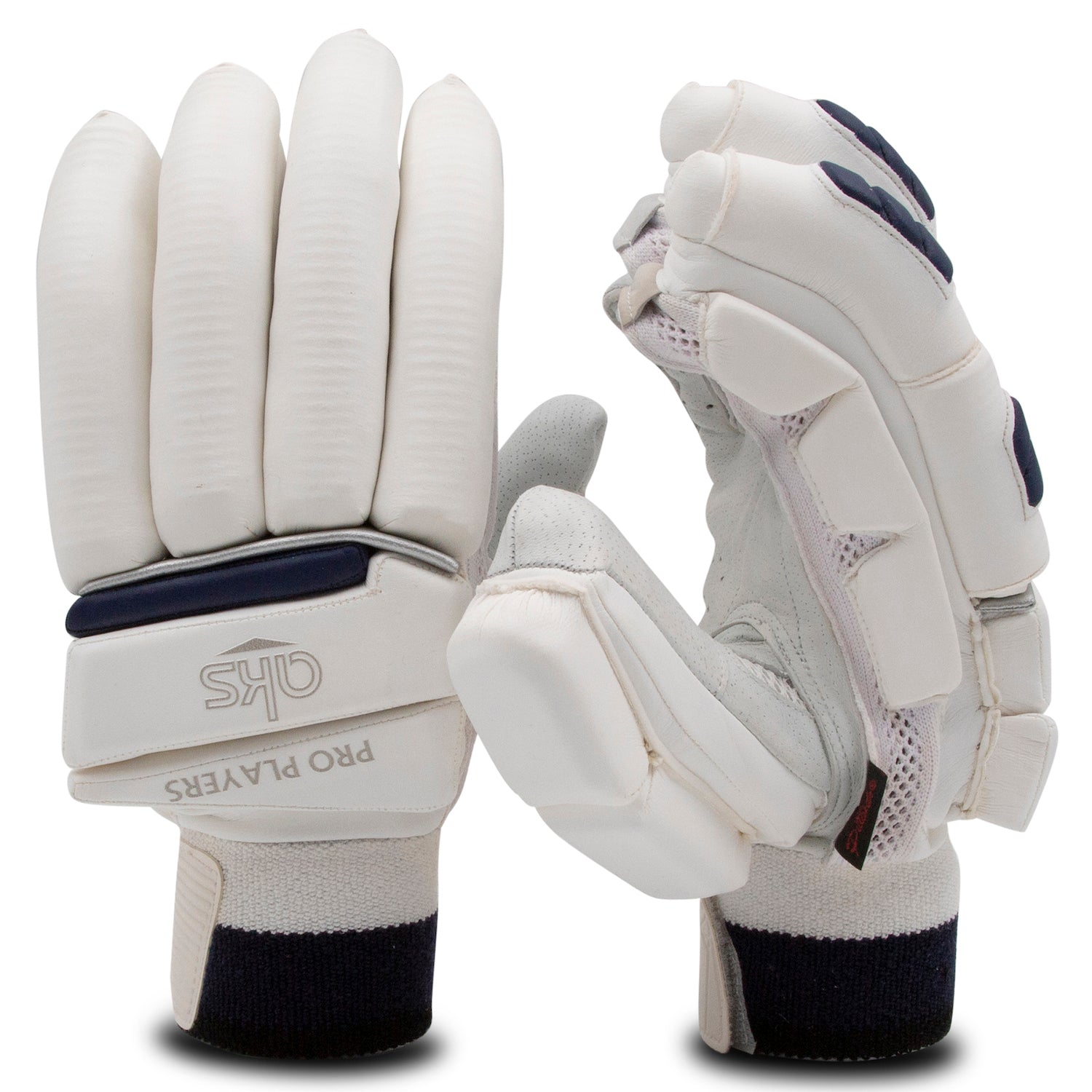AKS PRO PLAYERS BATTING GLOVES WHITE