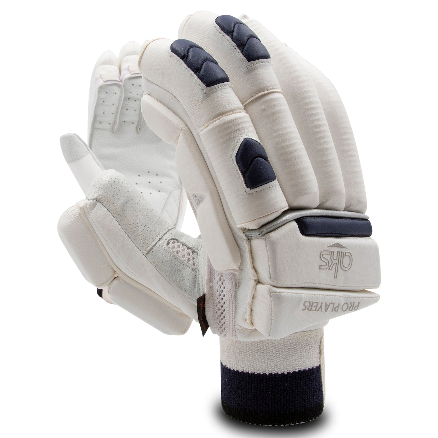 AKS PRO PLAYERS BATTING GLOVES WHITE